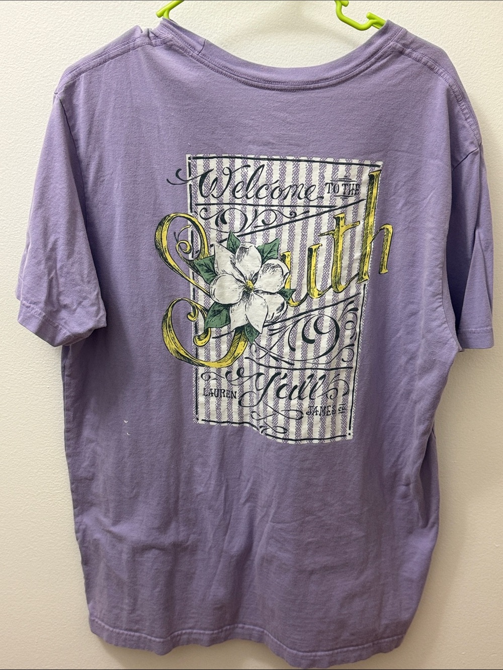 Lauren James Lavender Graphic 'South' Short Sleeve Tee